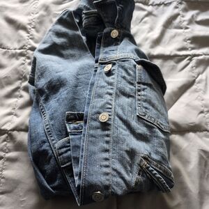 GAP Navy Label on Light Blue Denim Jacket